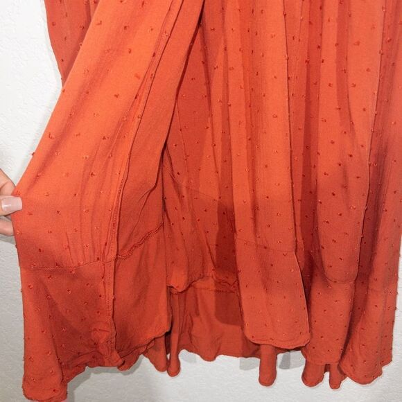 Torrid Acas Red Swiss Dot Linen Dress Size 0 / Large - Picture 7 of 11